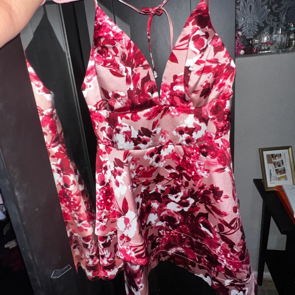Windsor Red Floral Wedding Dress